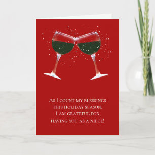 Tarjeta Navidades de Nove Happy Holidays Wine Funny