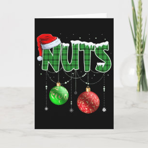 Tarjeta Navidades de nueces de pecho coincidentes con cast