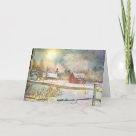 Tarjeta Navidades de Nueva Inglaterra