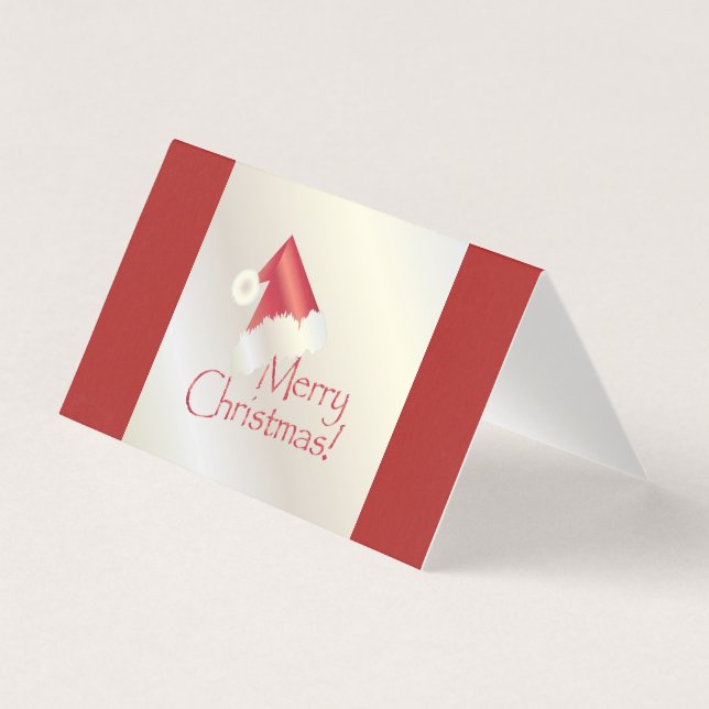 Tarjeta Navidades de oro blanco (Anverso)