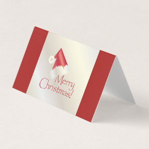 Tarjeta Navidades de oro blanco
