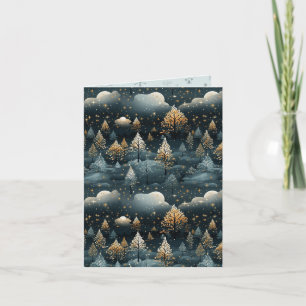 Tarjeta Navidades de paisajes contemporáneos