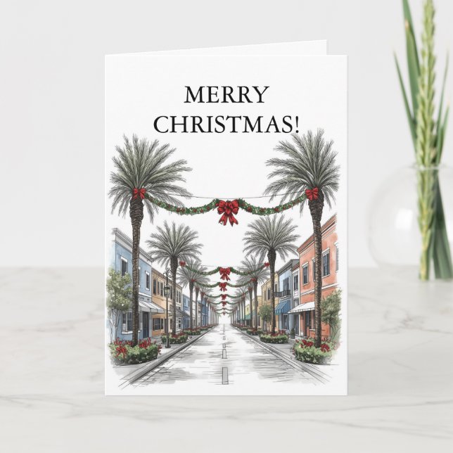 Tarjeta Navidades de Palm Street (Anverso)