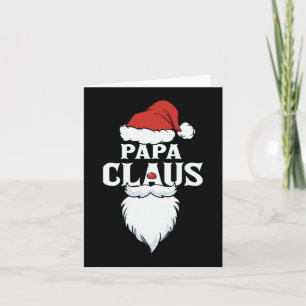 Tarjeta Navidades de Papa Claus Santa