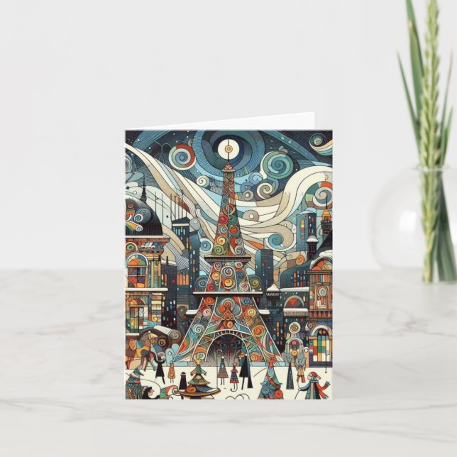 Tarjeta Navidades de París (Anverso)