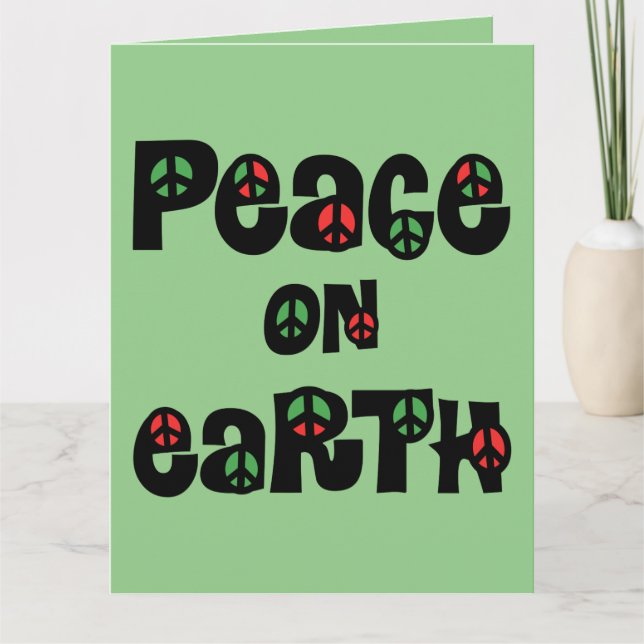 Tarjeta Navidades de Paz en la Tierra (Anverso)