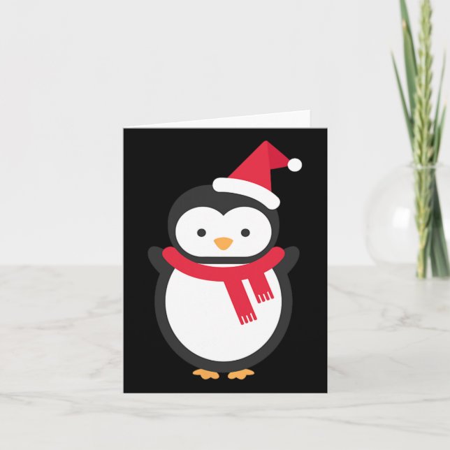 Tarjeta Navidades de Penguin (Anverso)