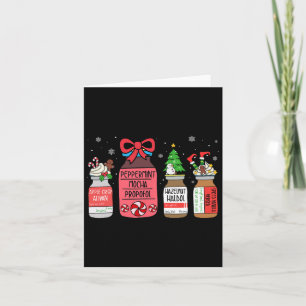 Tarjeta Navidades De Peppermint Mocha Propofol Enfermería