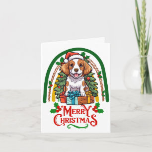 Tarjeta Navidades de perro de Bretaña