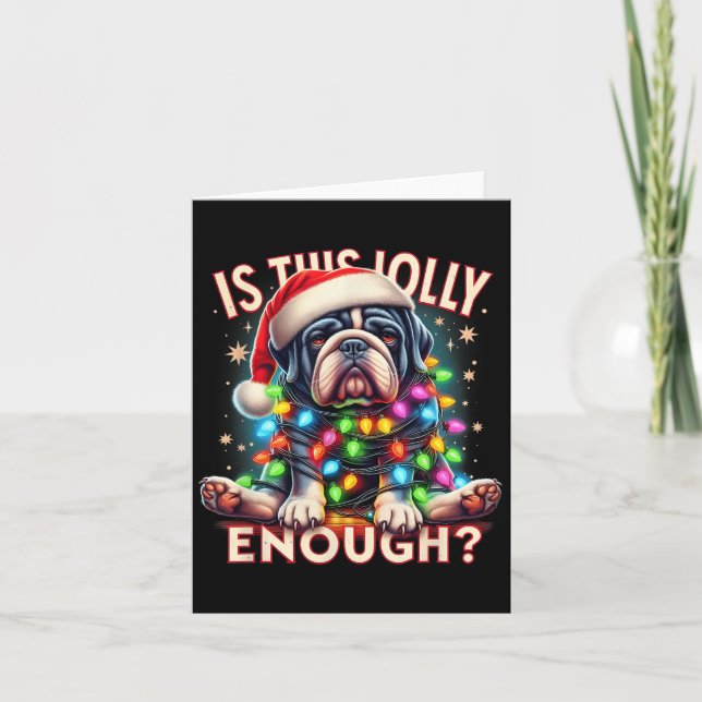 Tarjeta Navidades De Perro Mpy Humor Perros Amantes De Per (Anverso)