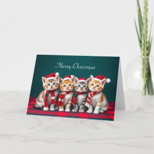 Tarjeta Navidades de Personalizado lindo Gatos Pet Lover