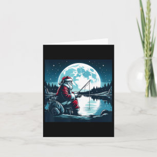 Tarjeta Navidades de pesca de Santa Lucía Discoteca