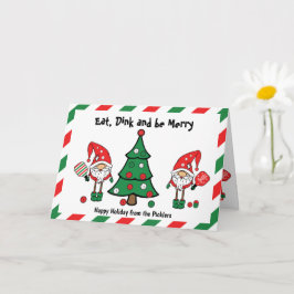 Tarjeta Navidades de pickleball