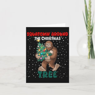 Tarjeta Navidades De Pie Grande Se Encuentran Alrededor De