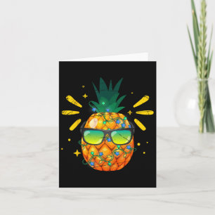Tarjeta Navidades de piña de verano divertidos de Hawái
