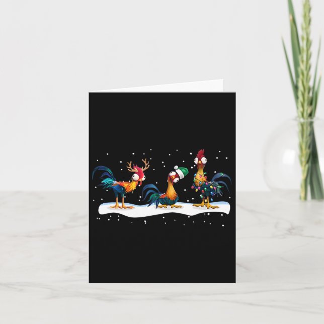 Tarjeta Navidades de pollo Hei Hei - Uni (Anverso)