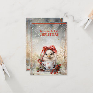 Tarjeta Navidades de polluelos