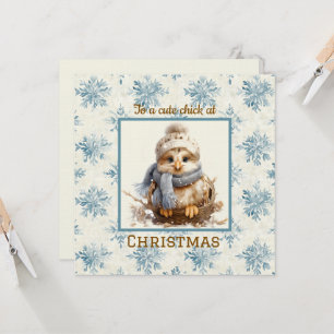 Tarjeta Navidades de polluelos