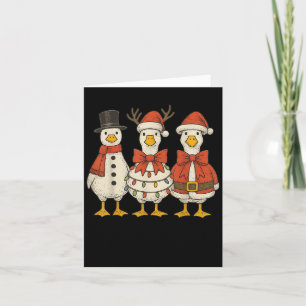 Tarjeta Navidades de Preppy Goose Crean Funny Santa Funny