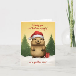 Tarjeta Navidades de Quokka felices
