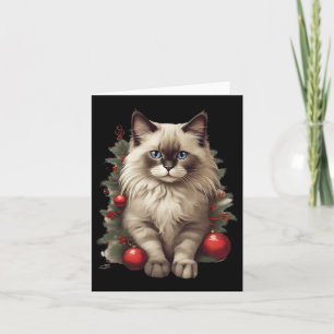 Tarjeta Navidades de Ragdoll Baubles Navidades Xmas Pajam