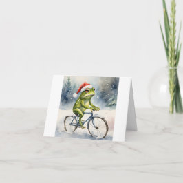 Tarjeta Navidades de rana