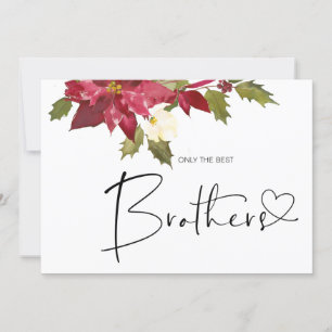 Tarjeta Navidades de Recién nacido Hermano con embarazo su