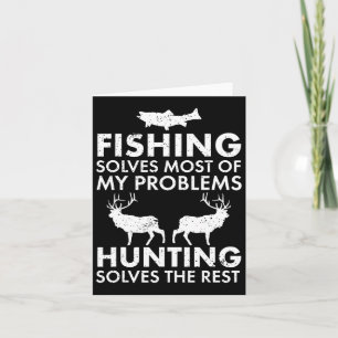 Tarjeta Navidades De Regalos De Pesca Y Caza Humor Hun