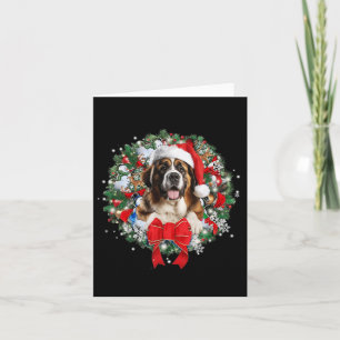 Tarjeta Navidades de San Bernardo usaron Navidad decorativ