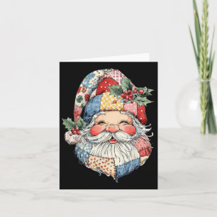 Tarjeta Navidades de Santa Claus Retro Funny Mens W