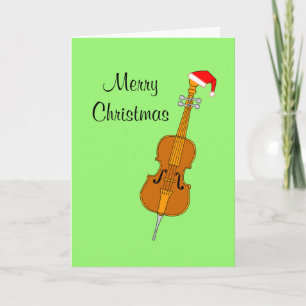 Tarjeta Navidades de Santa Hat Cello