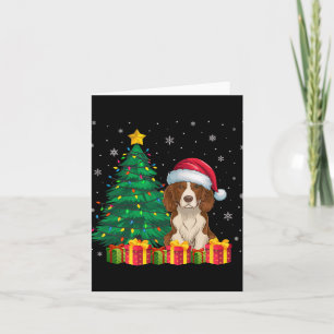 Tarjeta Navidades de Santa Hat de la Bretaña feos iluminan