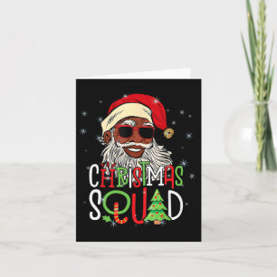 Tarjeta Navidades de Santa Lucía Hombres Negros Afroameric