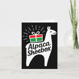 Tarjeta Navidades de Shoebox de Alpaca