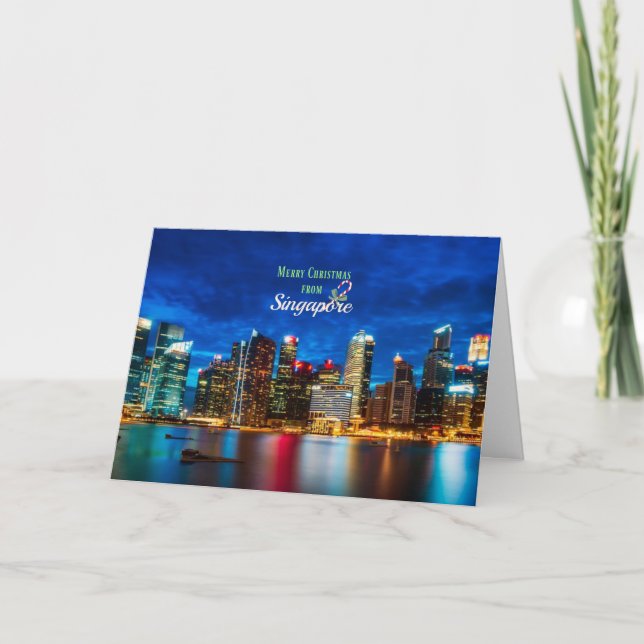 Tarjeta Navidades de Singapur (Anverso)