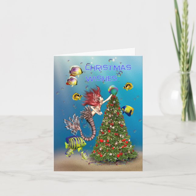 Tarjeta Navidades de Sirenas Desean (Anverso)