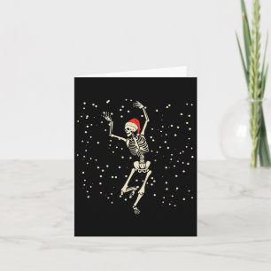 Tarjeta Navidades de Skeleton bailando