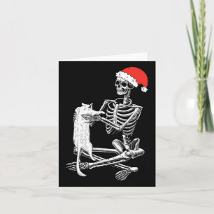 Tarjeta Navidades de Skull Cat