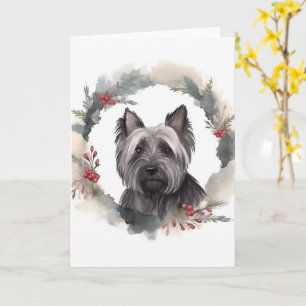 Tarjeta Navidades de Skye Terrier escribieron presentación