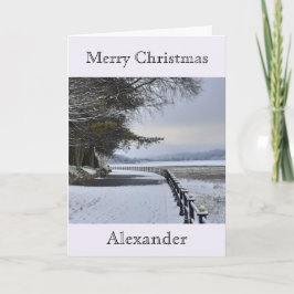 Tarjeta Navidades de Snowy Morning