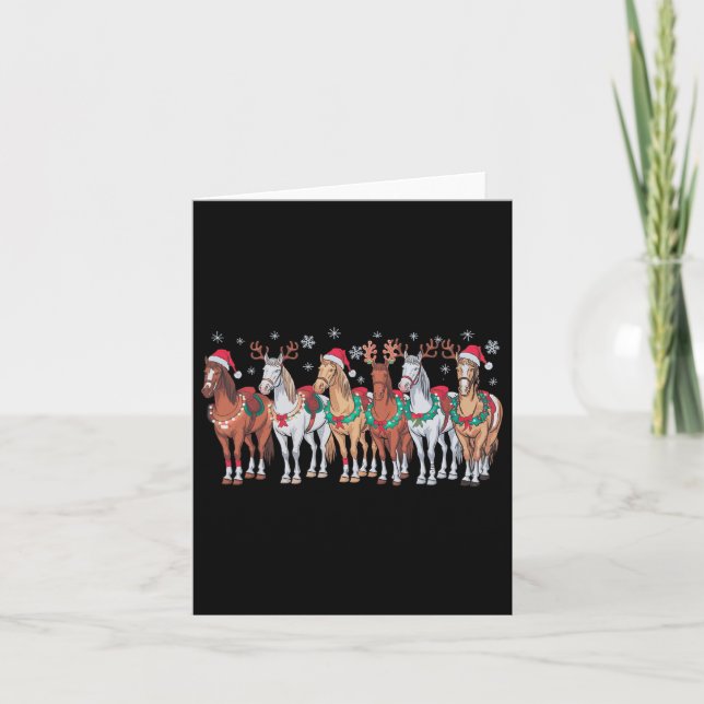 Tarjeta Navidades de Sombrero de Caballo alumbran el amor  (Anverso)