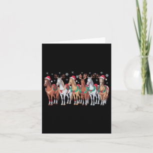 Tarjeta Navidades de Sombrero de Caballo alumbran el amor
