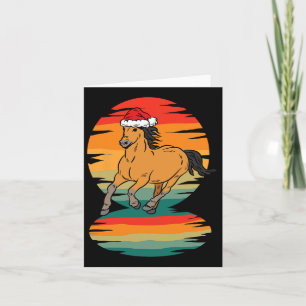 Tarjeta Navidades de Sombrero de Caballo Pajama