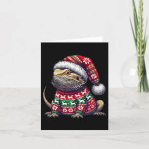 Tarjeta Navidades de Sombrero Santa Sombrero con barba Dra