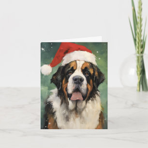 Tarjeta Navidades de St.Bernard pinchan cuadros