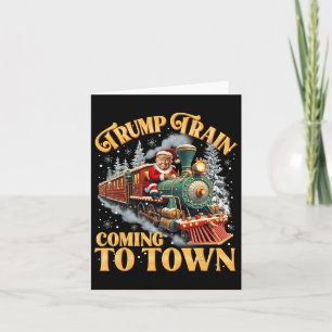 Tarjeta Navidades de Trump llegan a la ciudad de Santa Tru