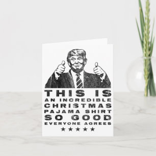 Tarjeta Navidades de Trump Pajama Tan Bueno Que Todos Está