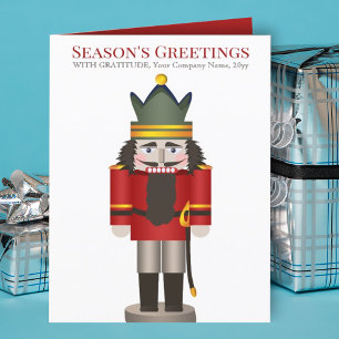 Tarjeta Navidades de vacaciones de Red Nutcracker Company