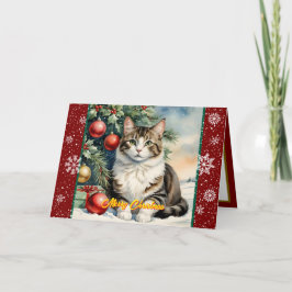 Tarjeta Navidades de vacaciones hermosa colección moderna