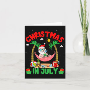 Tarjeta Navidades De Verano En Julio - Surf Tropical De Sa